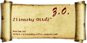 Zlinszky Ottó névjegykártya