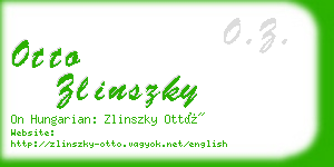 otto zlinszky business card